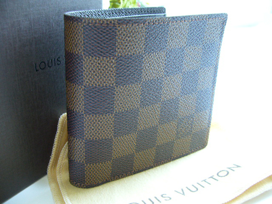 LOUIS VUITTONダミエライン2つ折り財布N61675ポルトフォイユ・マルコ