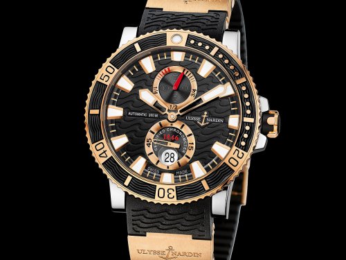 ユリスナルダン スーパーコピー 腕時計 New Mens 18k Rose Gold 265-90-3C/92 黒色 ブラック
