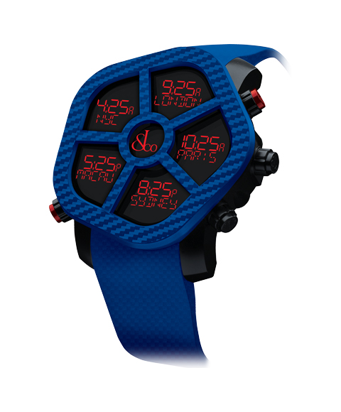 ジェイコブ ゴースト コピー JC-GST-CBNBL カーボンカラーブルー 腕時計 メンズ