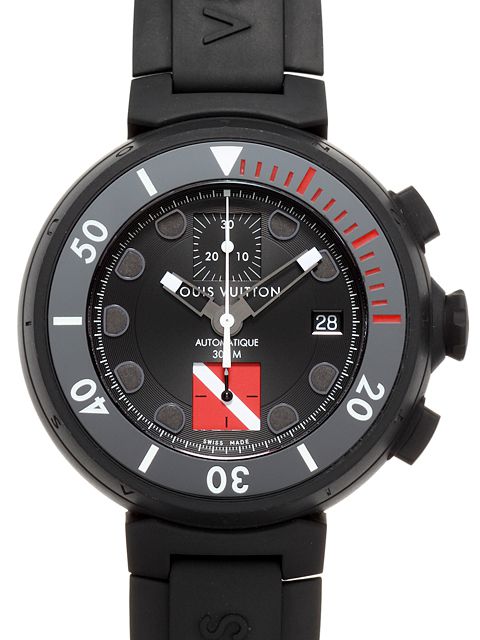 ルイヴィトン時計 スーパーコピー タンブール オートマティック ダイビング クロノグラフ XL / Ref.Q102F0