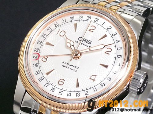 オリススーパーコピー腕時計 ビッグクラウン ポインターデイト 75475514361M
