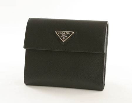 プラダスーパーコピー サフィアーノ ORO 二つ折財布 ブラック M170A