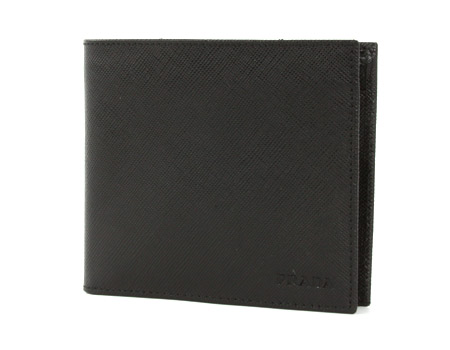 プラダスーパーコピー 二つ折財布 ブラック＆カカオ＆ベージュ 2M0738